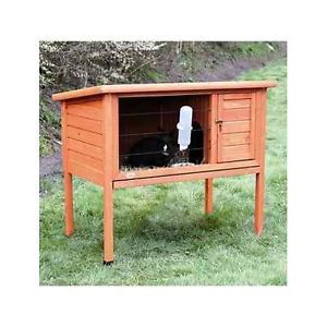 Small Animal Pet Enclosure Wooden Hutch Cage Play House Bunny Rabbit Guinea Pig