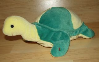 Ty Pillow Pals Snap Turtle Green Yellow Plush Beanie Babies Toy Lovey 1996