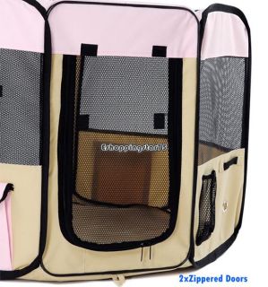Portable Pet Crate Cage Dog Cat Tent Puppy Exercise Playpen Kennel 3 Sizes EH7E