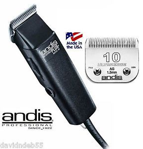 Andis Plus AG 1 Speed Pro Clipper UltraEdge 10 Blade Pet Dog Cat Grooming New