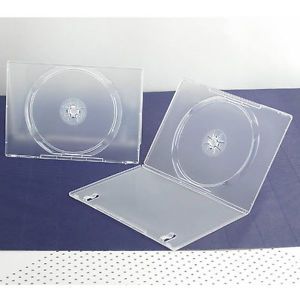 25 Slim 7mm Single Clear CD DVD R Movie Cases Boxes Storage