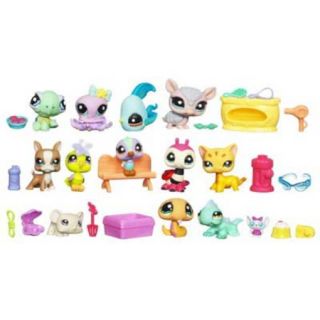 New Littlest Pet Shop 12 Pets Accessories Playset 1377 1388 in Carry Case More