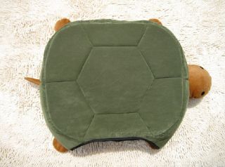 Pretty Green Turtle Shape Pet Cat Dog Bed House Cushion Mat 2 Uses Medium