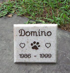 Mini Memorial Custom Engraved Pet Memorial Headstone Dog Cat Grave Marker