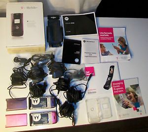 Lot 2 Motorola W490 Bubblegum Pink Heather Grape Cell Phones Plus Accessories 610214616395