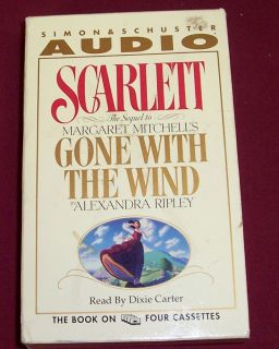 Audio Books Scarlet Alexandra Ripley 4 Audio Cassettes Read by Dixie Carter