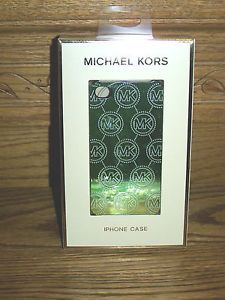 Michael Kors iPhone Cell Phone Case Cover Hard Metallic Lime Green 4 4S New