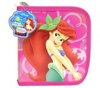 2 Disney Ariel Little Mermaid 24 CD DVD's Holder Cases