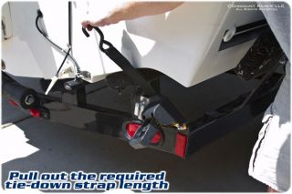 New Self Retractable Ratchet Tie Down Strap Boat ATV PWC Jet Ski Trailer Tiedown