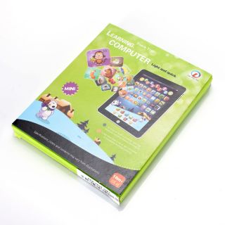 English Learning Touch Tablet Computer for Children Kids Musical Xmas Gift Blue