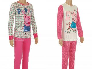 New Girls Childrens EX Next Peppa Pig Pyjama Set Pyjamas Age 2 3 4 5 6 7 8 Years