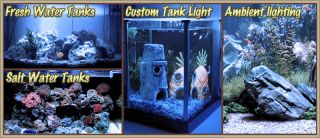 Blue Aquarium Tank Coral LED Backlight Night Light on Off Switch Control Kit