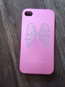 Victoria's Secret Pink Wing Bling Apple iPhone 4 4S Cell Phone Case Cover
