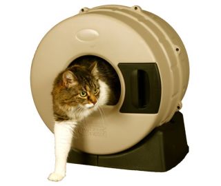 Return The Litter Spinner Automatic Cat Litter Box Tan Self Cleaning Easy