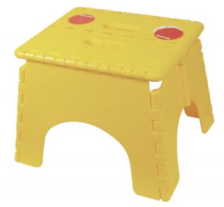 B R Plastics 101 6Y EZ Foldz Step Stool Yellow 9"