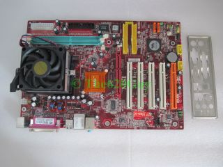 MSI MS 7032 Ver 1 K8M Neo V Socket 754 Motherboard AMD Athlon 2800 CPU Fan IO