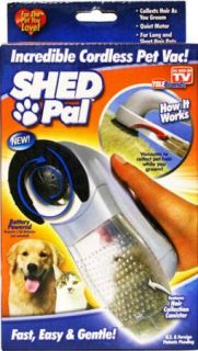 Shed Pals as Seen on TV Cordless Shedding Pet Dog Cat Grooming Vacuum New