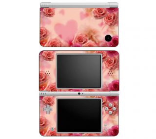 BF16 Nintendo DS DSi 3DS XL Decal Skin Sticker Cover Pink Roses