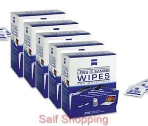 1000 Count Zeiss Pre Moistened Cleaning Cloth Wipes 4 Eyeglasses TV Camera Lens