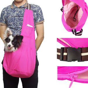 Oxford Cloth Sling Pet Dog Cat Carrier Tote Single Shoulder Puppy Bag s M L Rose