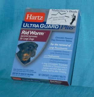 Hartz Ultra Guard Plus RID Worm for Large Medium Small Dogs Fast SHIP