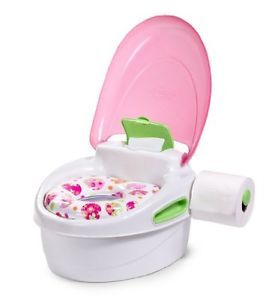 Little Girls Pink Step by Step Potty Toilet Training Soft Seat Chair Step Stool