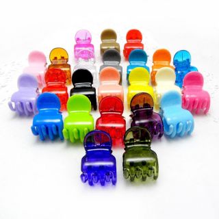 S0105 x 35 70pcs UPICK Plastic Hair Claws Clips Clamps DIY Colorful 22mm Beauty