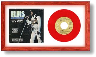 Hobby Frames 45 RPM 7" Record Vinyl Cover Display Frame Wood Stains