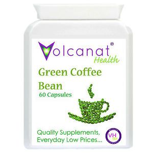 60 Green Coffee Bean Pills Bottle Volcanat Diet Supplements Weightloss Advice