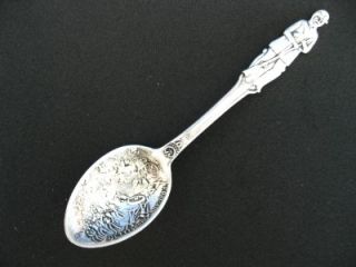 Antique Gettysburg Civil War 1863 Confederate Sterling Silver Souvenir Spoon