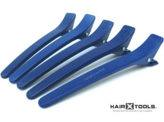 6 PK x 4 5" Matte Hairdressing Salon Clamps Section Hair Clip Grip in 3 Colors