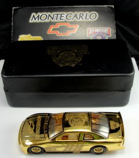 NASCAR 50 Anniversary 24K Gold Racing Champions Toy Monte Carlo Box Storage Case