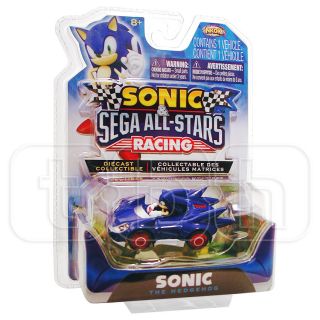 Sonic The Hedgehog Figure Diecast Metal Race Car Sega All Stars Racing Nkok