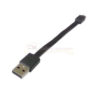 USB 2 0 Male to Micro USB Data Flat Cable 20cm for HTC One x S2 i9100 S3 I9300