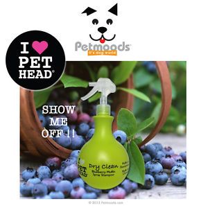 Pet Head Dry Clean Pet Non Rinsing No Water Shampoo Blueberry Muffin 15oz