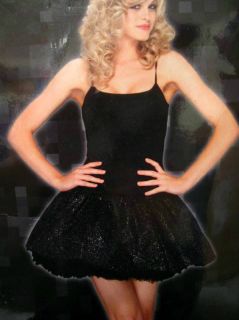 NIP New Misses Halloween Costume Black Tulle Dress Medium Large $30 00