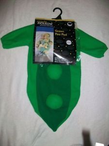 Baby Infant Pea Pod Bunting Halloween Costume Size Newborn 0 9 3 6 Months NWT
