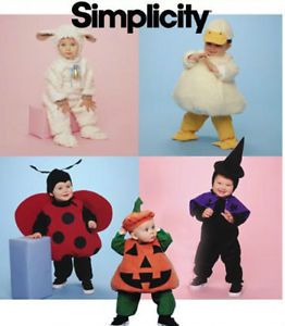 Simplicity Sewing Pattern 9318 Child Infant Costumes Kids Baby Toddler 1 2 4