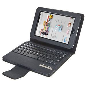 For Barnes Noble Nook HD 7 Tablet PC Bluetooth Keyboard Leather Case Stand PC429