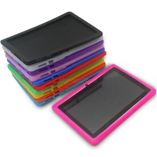 Black Silicone Case Cover for 7" Q88 Google Android A13 Tablet PC Mid Pen BK