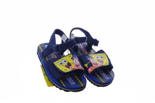 Boys Nick Spongebob Square Pants Patrick Blue Sandals Sponge Bob Shoes 11 12 New