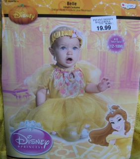 Disney Belle Infant Costume Sz 12 18M Princess