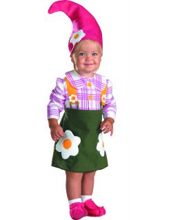 Flower Garden Gnome Baby Girls Adorable Halloween Costume Infant 12 18 Mths