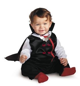 Vampire Costume Infant Toddler Kids Baby Childs Halloween Cape 12 18 Month New