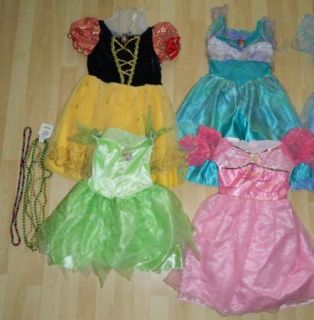 Girls Princess Dress Up Costume Lot Sz 4 6 Disney Barbie