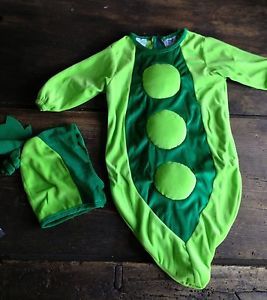 Cute Halloween Baby Toddler Pea Pod Halloween Costume Plush 0 6 Months