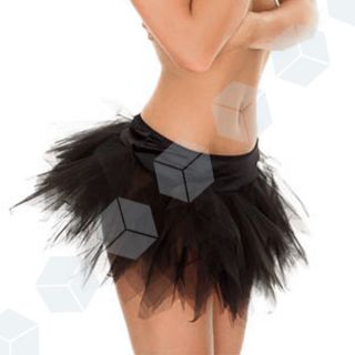 Sexy Tulle Layered Micro Mini Organza Tutu Skirt Ballet Costume Party Clubwear