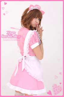 Anime Costume Cosplay Baby Doll Dress Maid Apron Nurse Uniform