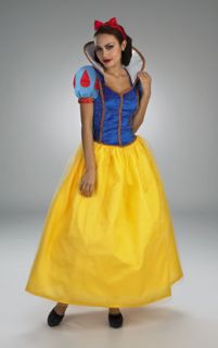 Snow White Deluxe Disney Adult Cruise Costume Womens L