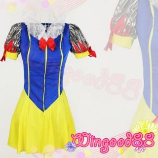 Sexy Queen Halloween Lingerie Snow White Cosplay Costume Princess Fancy Dress